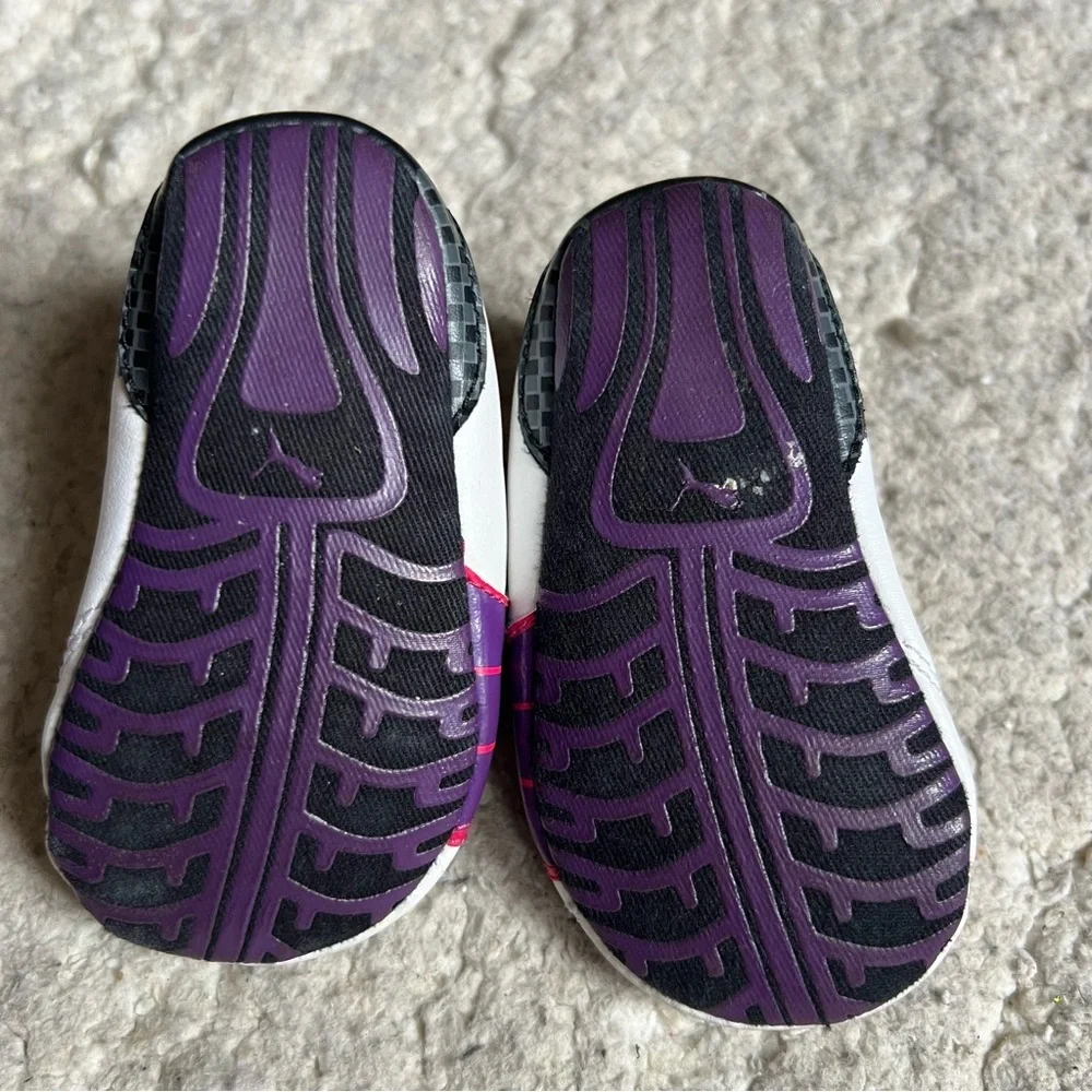 PUMA Infant Crib Shoes Size 3 Pink Soft Sole Sneakers Velcro Pre-Walker